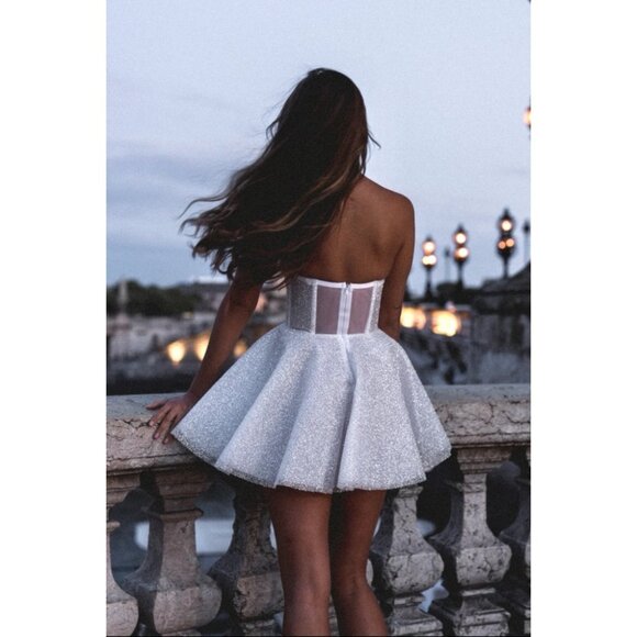 RosieEtienne Emmelie Sequin Embellished Strapless Mini Dress - Picture 3 of 11